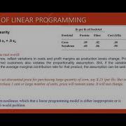 W2 April 15 Assumptions Of Linear Programming