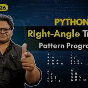 Right Angle Triangle Pattern In Python Pattern Programming For Beginners Zero To Placement