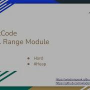 每日一题 LeetCode 715 Range Module