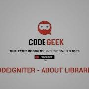 Basic Codeigniter Tutorials About Libraries
