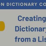 8 Python Dictionary How To Create Python Dictionary From Lists With Exercise