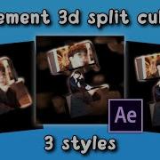 Element 3d Split Cube 3 Styles After Effects