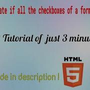 How To Validate If All Checkboxes Of The Form Are Checked In HTML And JavaScript