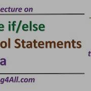 Java Lecture 7 If Else If Else Control Statements In Java