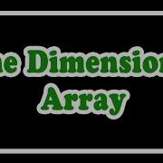 ONE DIMENSIONAL ARRAY WITH SAMPLES
