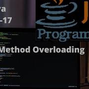 17 Java Basic Method Overloading