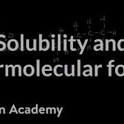 Solubility And Intermolecular Forces AP Chemistry Khan Academy