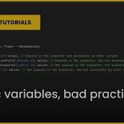 Public Variables Bad Practice In Unity Bite Sized Tutorials