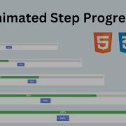How To Make Animated Steps Progress Bar Using HTML CSS JavaScript Animatedprogressbar Progressbar