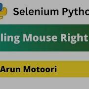 Mouse Right Click Using Selenium Python Selenium Python
