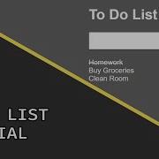 To Do List Javascript Beginner Project Tutorial