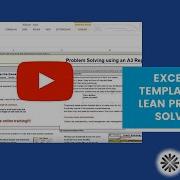 Excel A3 Template For Lean Problem Solving