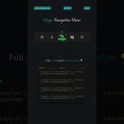 Magic Navigation Menu Using HTML CSS JavaScript Webdevelopment Coding Animation Shorts