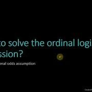 Introduction To Ordinal Logistic Regression Proportional Odds Assumption