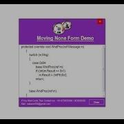How To Move Windows None Form In Csharp Visual Studio 2010