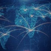 World Map Background Connections 4K Stock Motion Graphics
