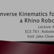 ECE 761 05 Inverse Kinematics For A Rhino Robot