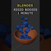 Rigid Bodies In 1 Minute Blender Quickly Blender 3d Blender3d Animation Tutorial
