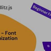 Learn Blitz Js Part 8 Font Optimization