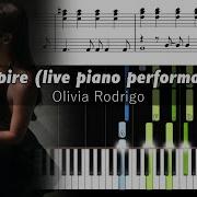 Olivia Rodrigo Vampire Live Piano Performance Accurate Piano Tutorial