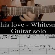 IS THIS LOVE Whitesnake John Sykes SOLO Guitar Cover TAB