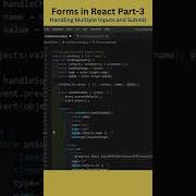 Must Know React Forms Handling Multiple Input And Submit Part 3 Shorts Youtubeshorts Hindi