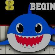 Baby Shark Very Easy Piano Tutorial Beginner Baby Shark From SLOW And EASY To FAST And HARD
