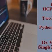 Find HCF Or GCD Of Two Numbers In Python Language