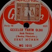 Zeki Müren Geceler Yarim Oldu GERÇEK TAŞ PLAK KAYDI
