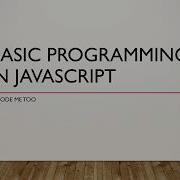 JavaScript Basics Part 1 Variable