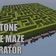 Генератор лабиринтов из живой изгороди для Minecraft только редстоун без команд без модов