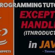 Java Exception Handling Theory Explanation Part 1 Introduction