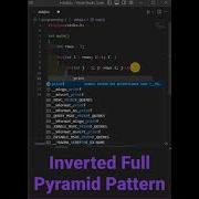Inverted Full Pyramid Pattern In C Inverted Pyramid Pattern In C Pyramid Patterns In C