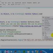 How To Make A Proxy Grabber In VB NET 2012