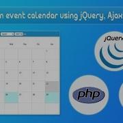 Create An Event Calendar Using JQuery Ajax And PHP