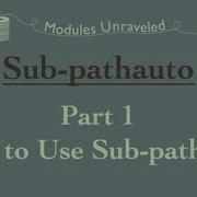 Why To Use The Sub Pathauto Module