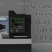 CNC Lathe G Code Explanation 07 Drill Cycle G81 G82 G83 G74