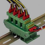 Slim DIN Rail Mount 5x 4 Position Pluggable Screw Terminal Block Distribution Module D 1515T