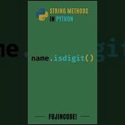 Isdigit Method In Python String Methods Programming Python Coding