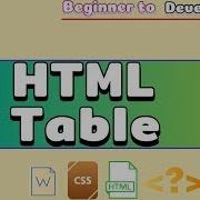 HTML Table Border Td Tr Th Tags Tutorials For Beginners 7