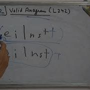 NeetCode 2 150 Valid Anagram LC 242