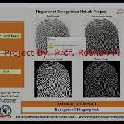 Fingerprint Recognition Using Image Processing With Source Code Fingerprint Detection Matlab Code