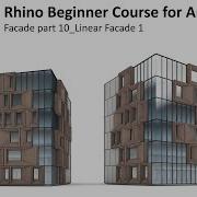 32 Rhino Beginner Course For Architects Facade Part 10 Linear Facade 1