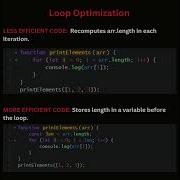How To Optimize The Loop In JavaScript Javascript Programming Coding Webdevelopment Shorts
