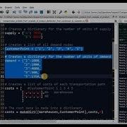 Transportation Problem In Operations Research Implemented In Python Part 01