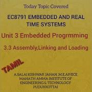 EC8791 3 3 Assembly Linking And Loading