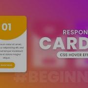 CSS Responsive Card UI Design Hover Effects Using HTML5 CSS3