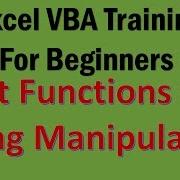 Excel VBA Tutorial 09 String Manipulation With Text Functions In VBA