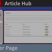 7 Article Hub User Page Angular Node Js MySQL Database