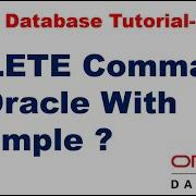 SQL DELETE Command In Oracle With Example Oracle Database Tutorial